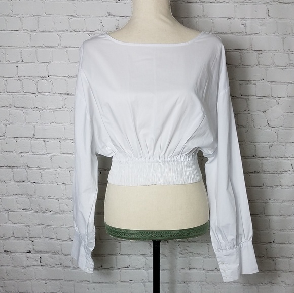 Few Moda New York Semi Cropped Blouse | White - Picture 3 of 8